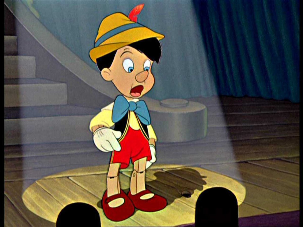 Пиноккио растет нос гиф