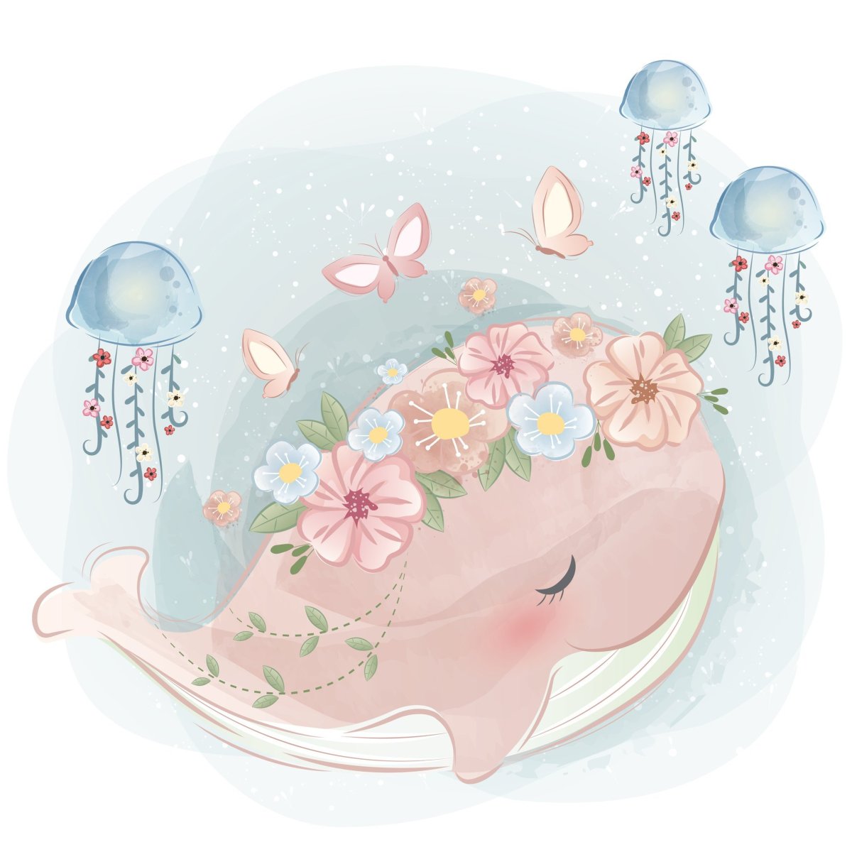 Милые Акварельные иллюстрации