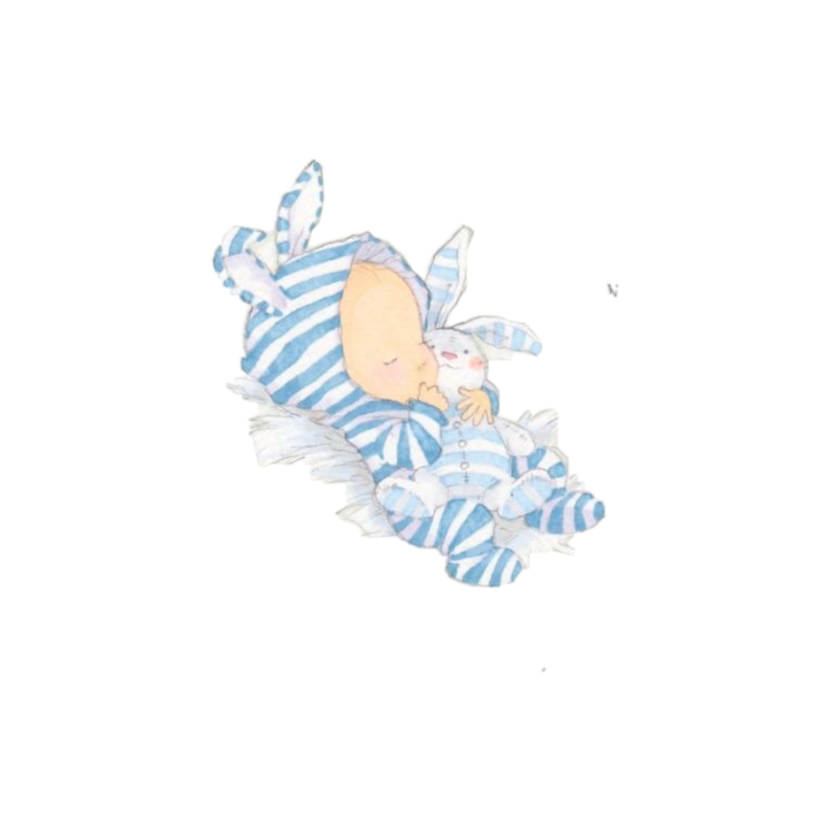 Новорожденный акварель