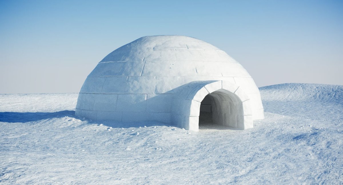 Иглу эскимосов изнутри