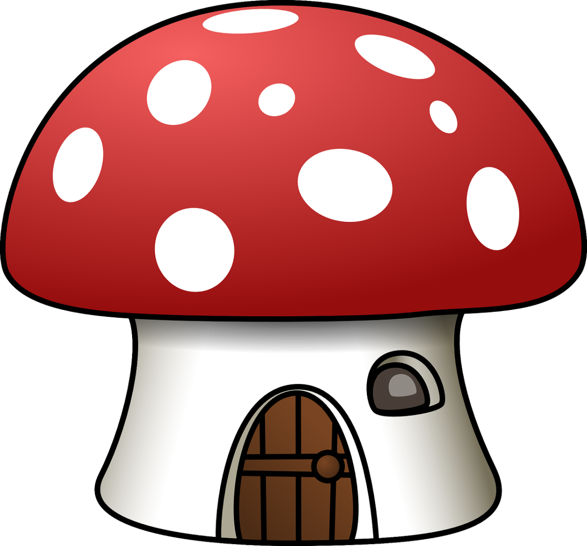 Гриб мухомор рисунок