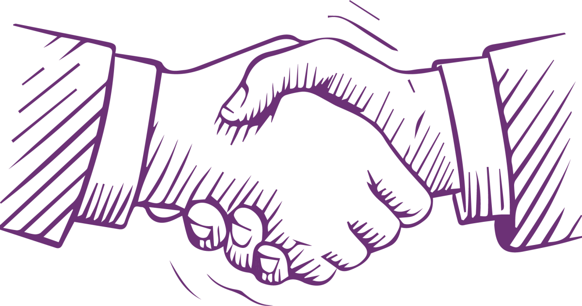 Рукопожатие рисунок карандашом