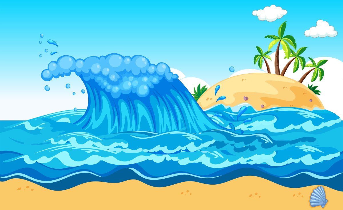 Волна мультяшная