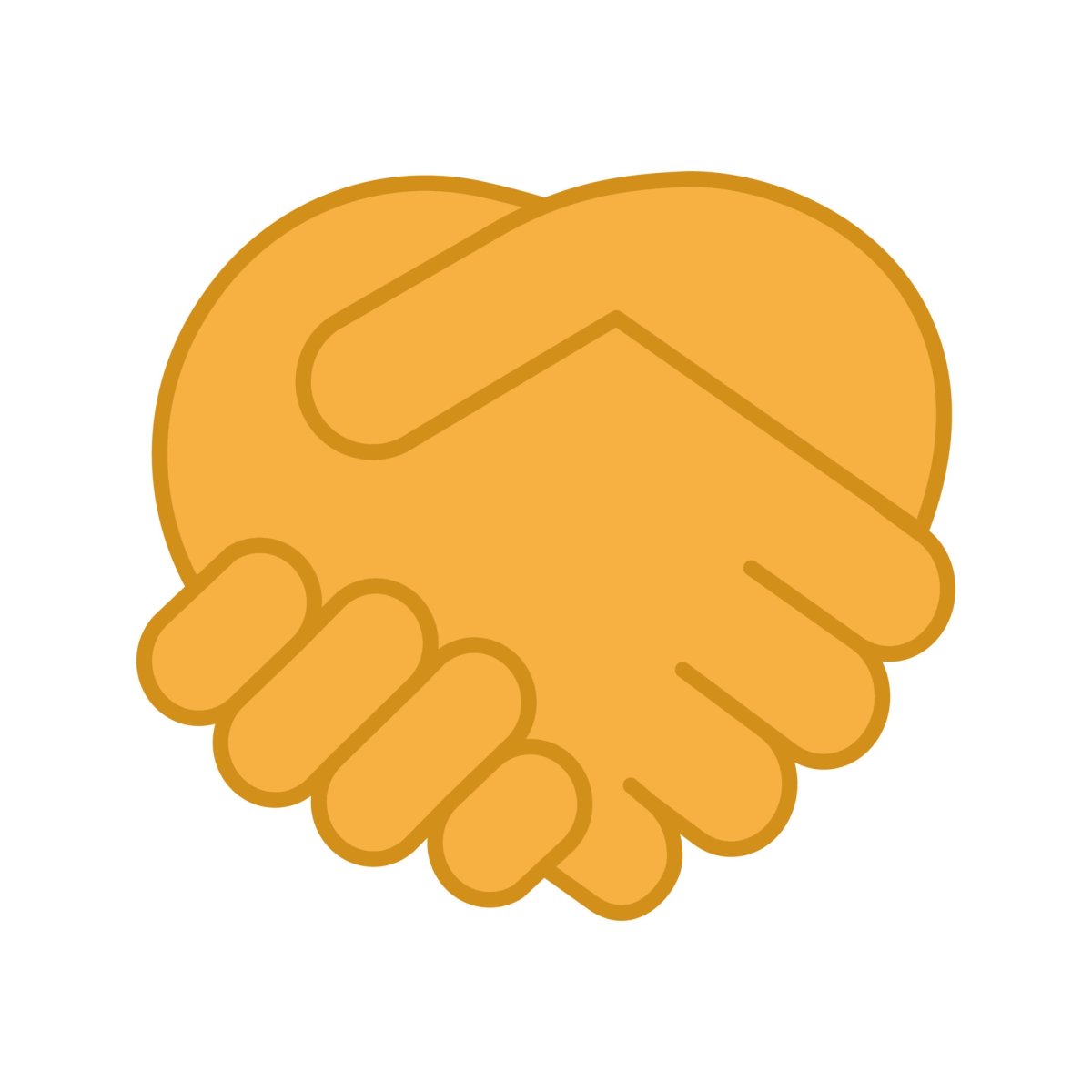 Смайлик пожатие рук