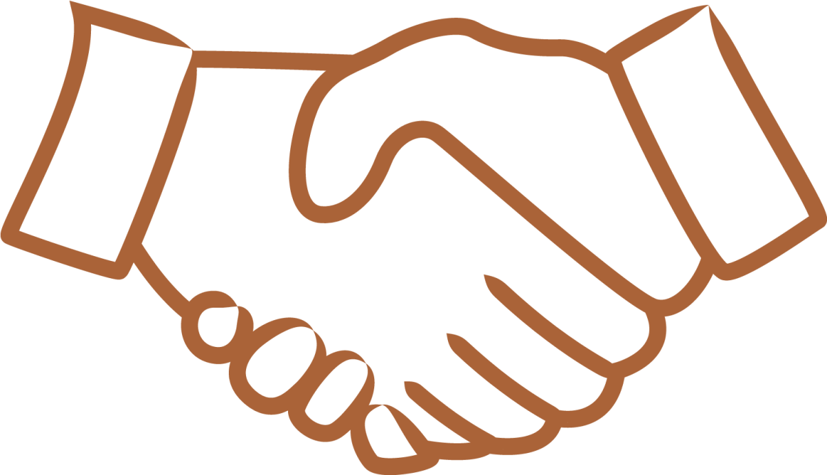 Стикер рукопожатие