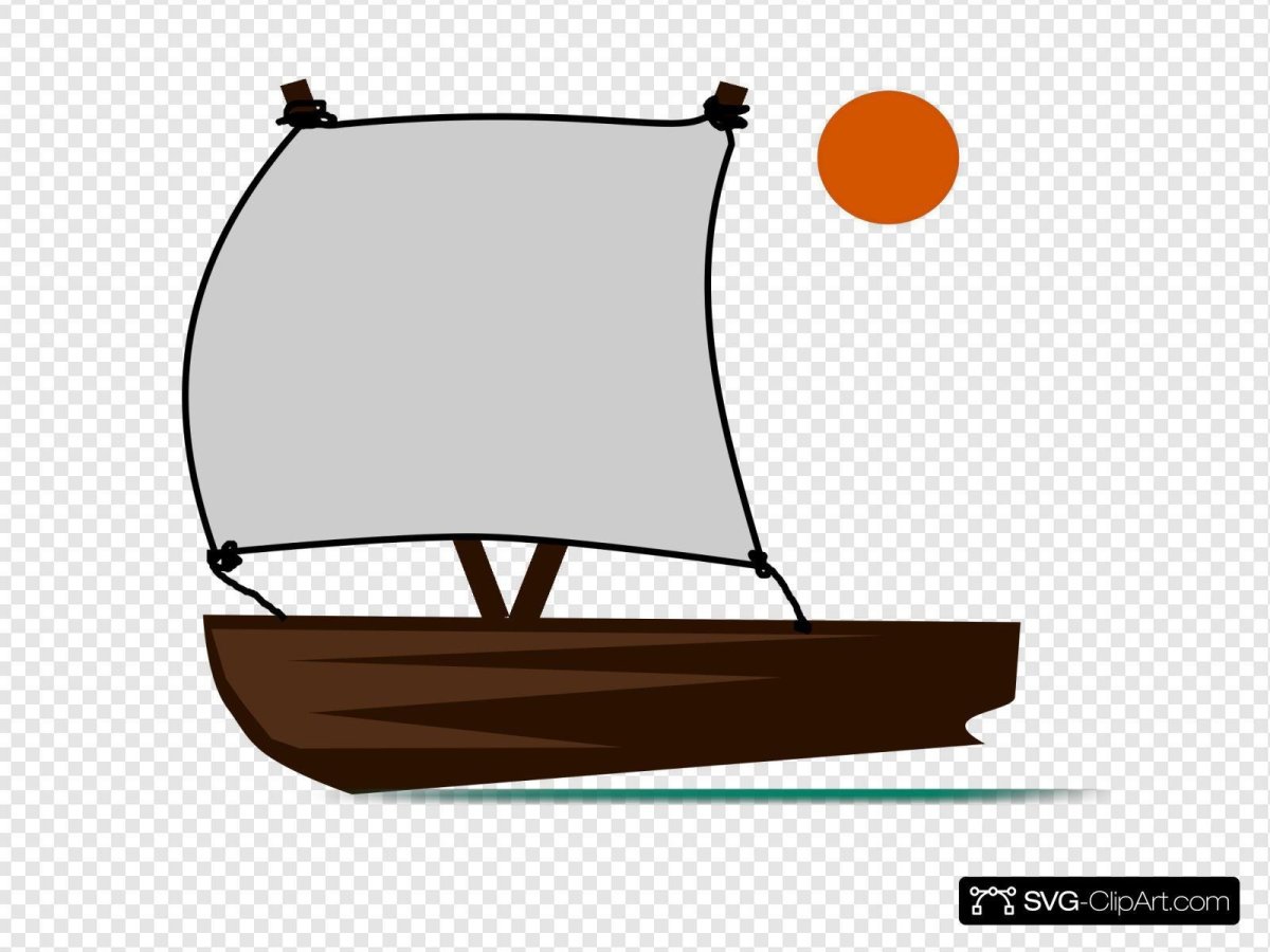 Лодка рисунок на белом фоне