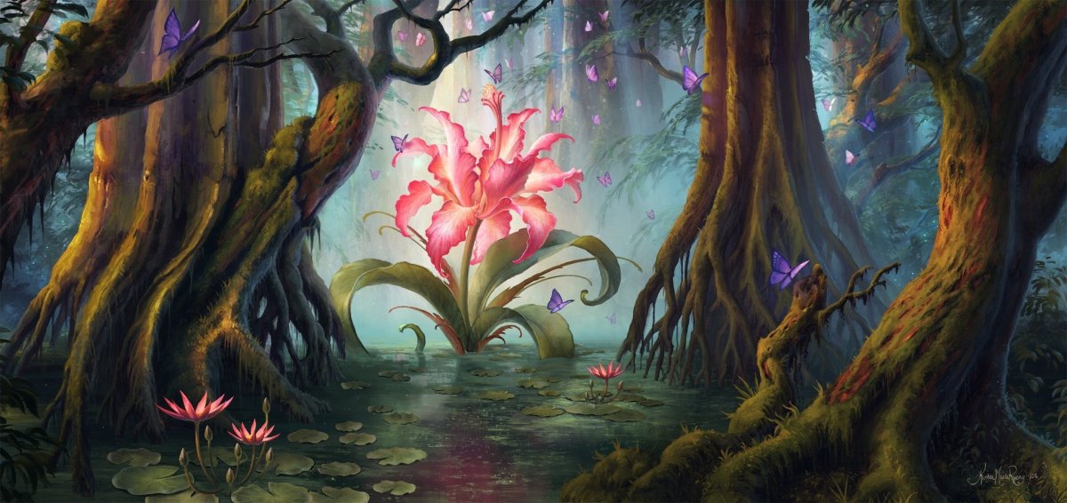 Аленький цветочек в лесу