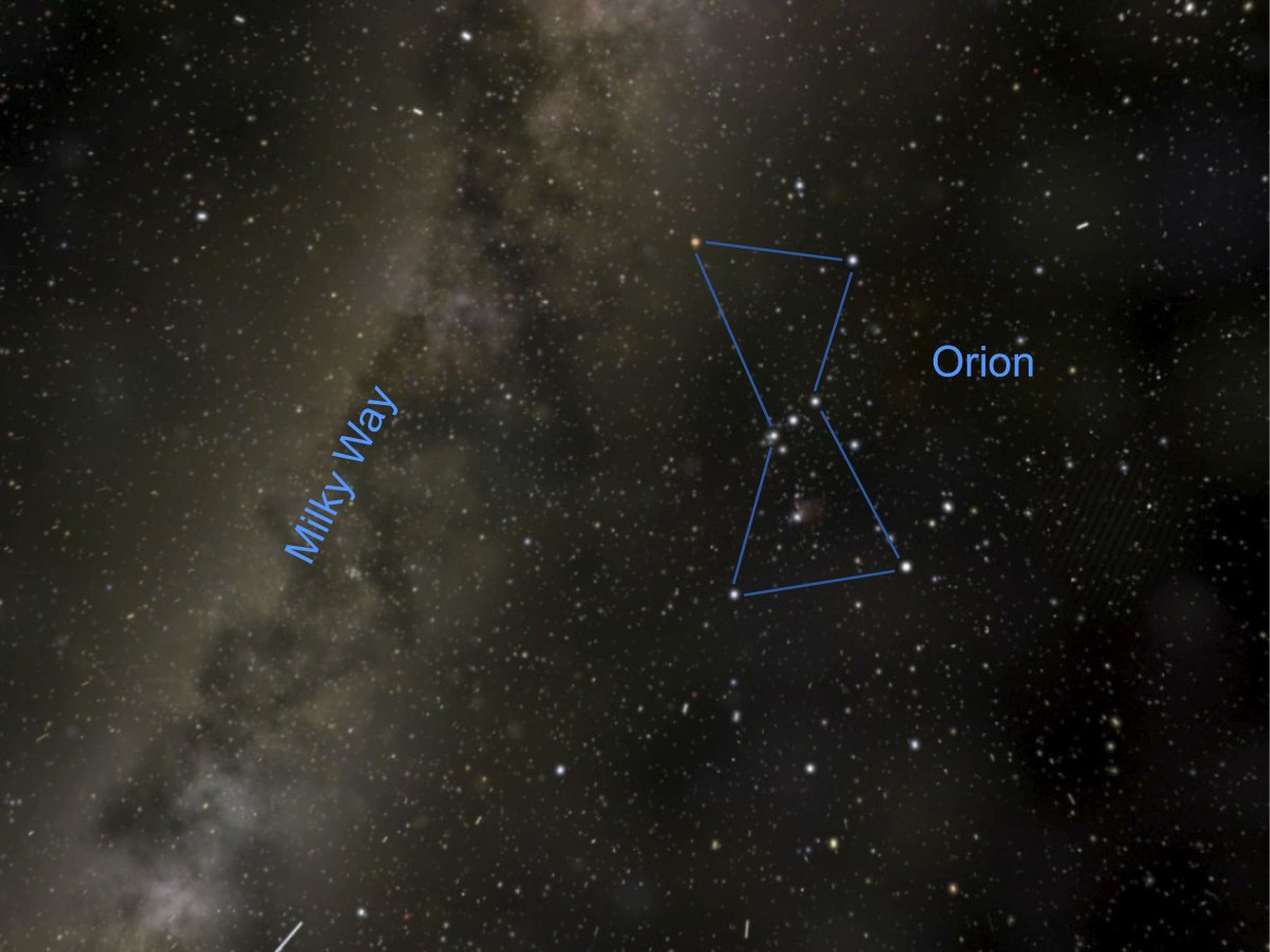 Созвездие Орион картинка