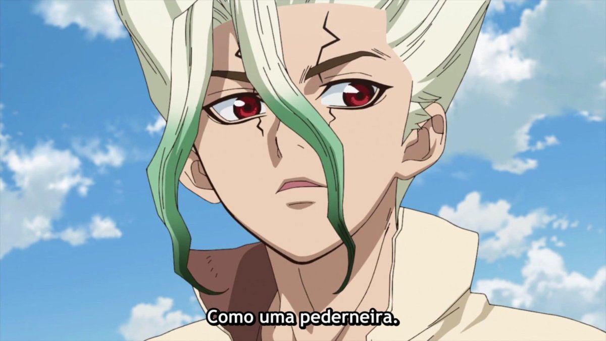 Плакат аниме доктор Стоун