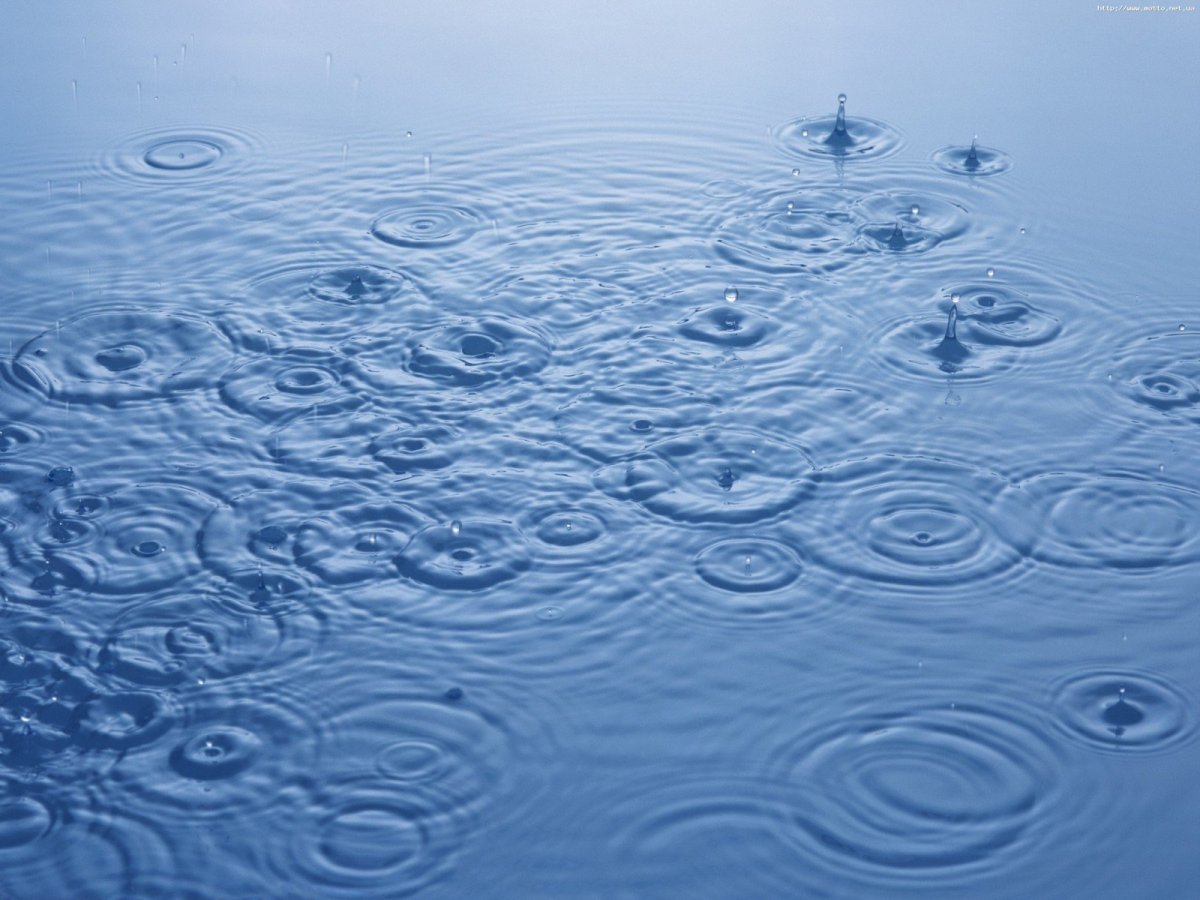 Капля круги на воде