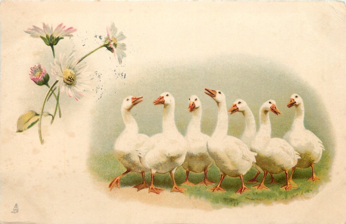 Картина гуси