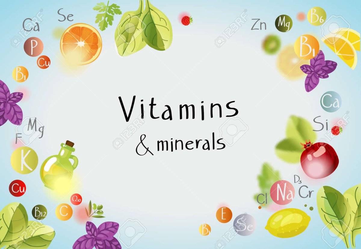 Витамины и минералы для детей в продуктах