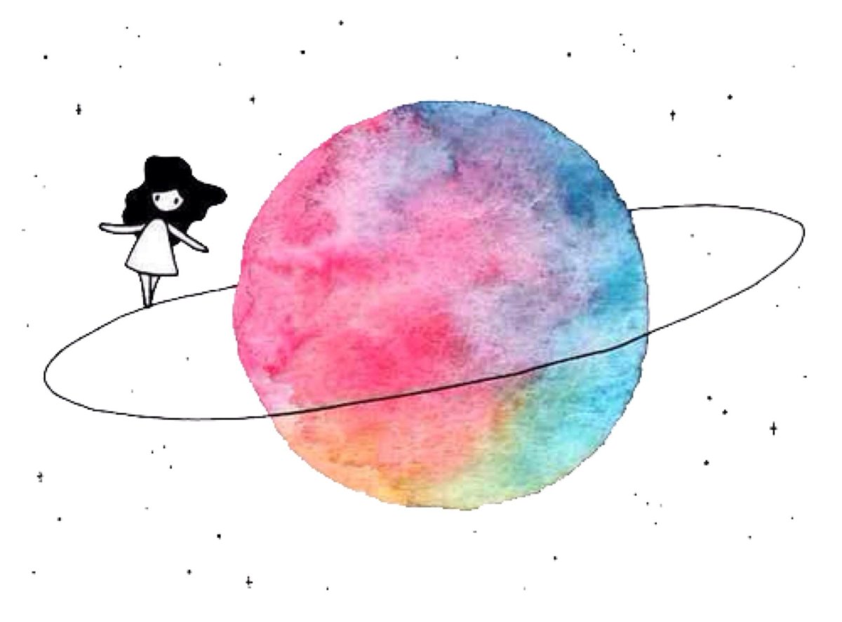 Рисунок космоса карандашом для срисовки