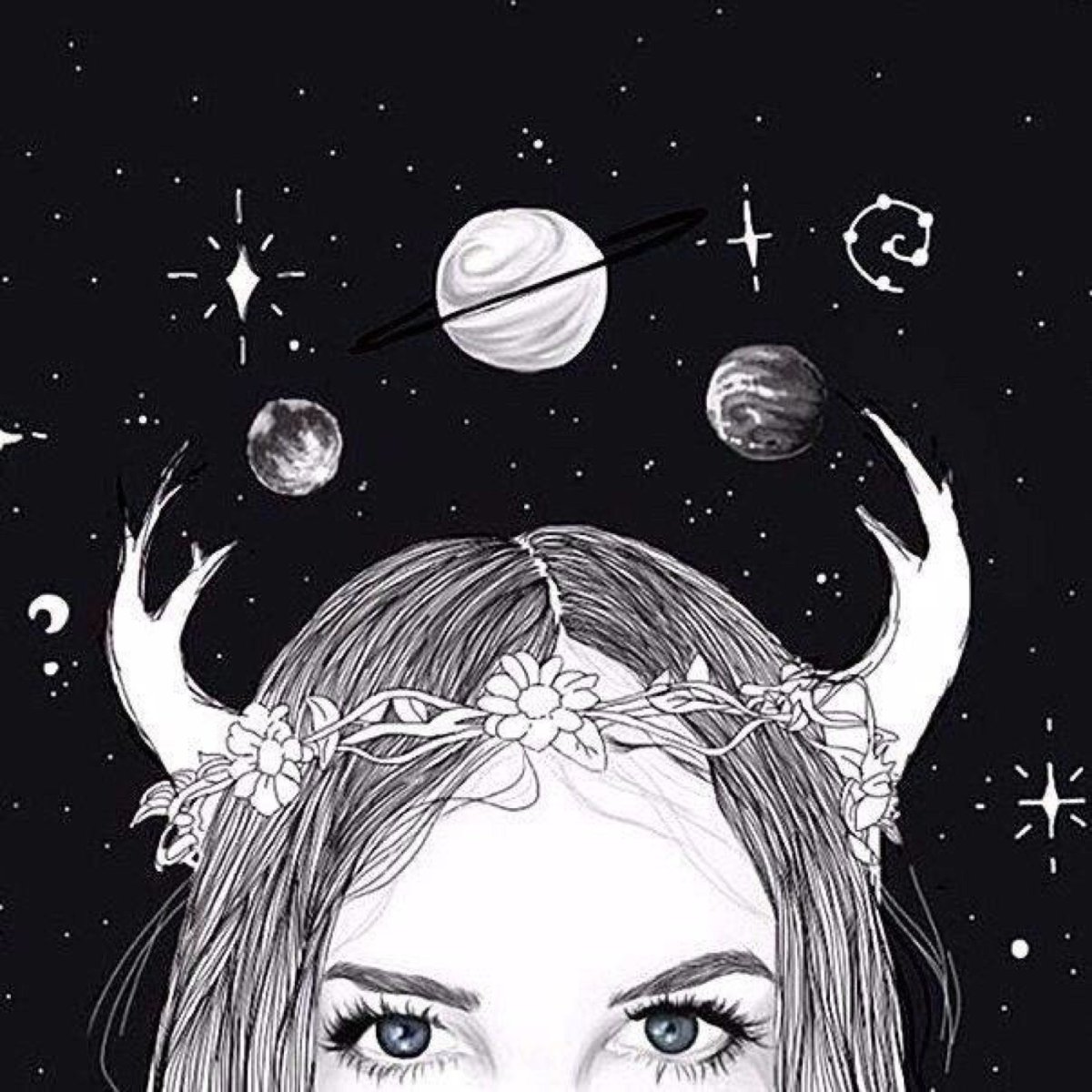 Лёгкие рисунки для срисовки косм