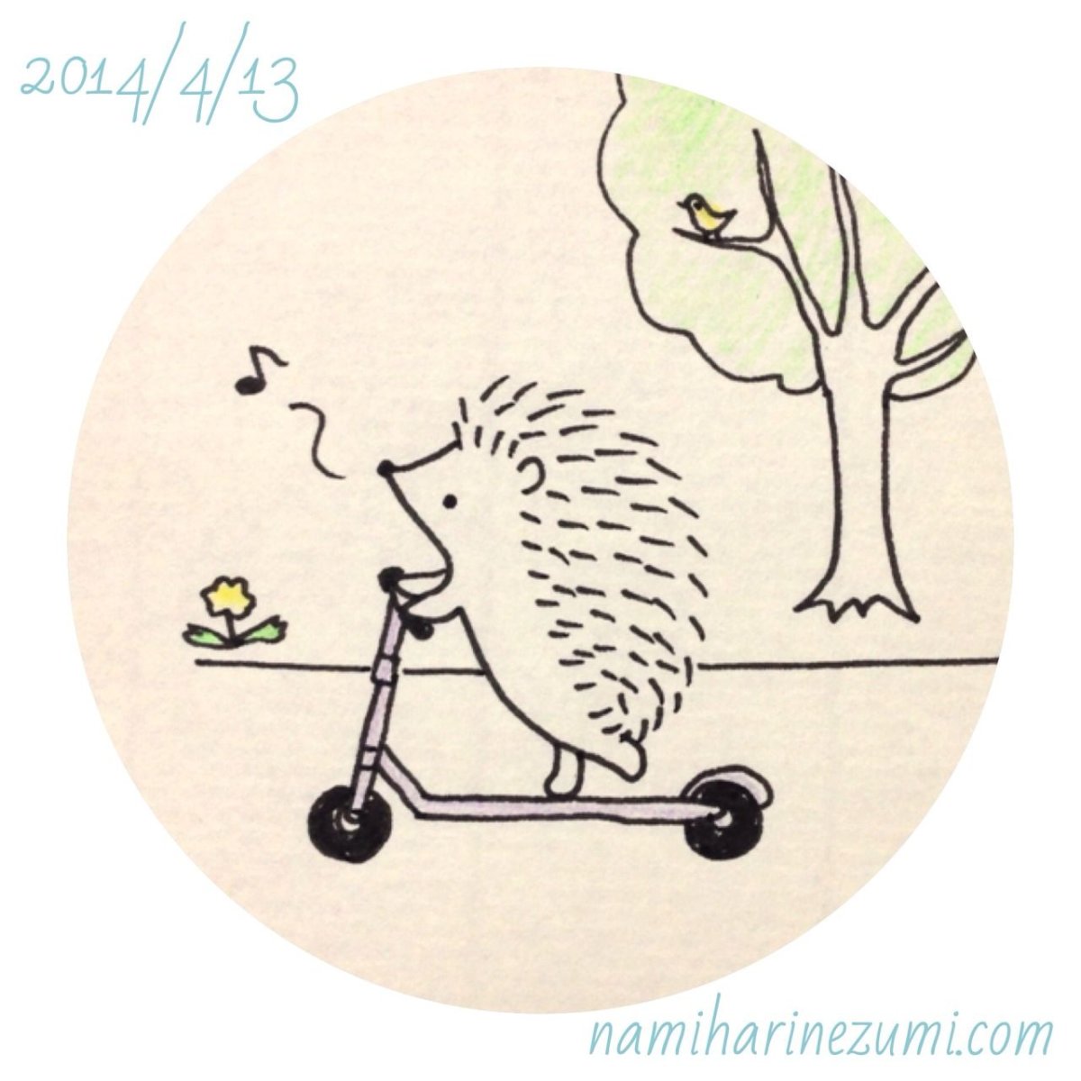 Гиппопотам на велосипеде