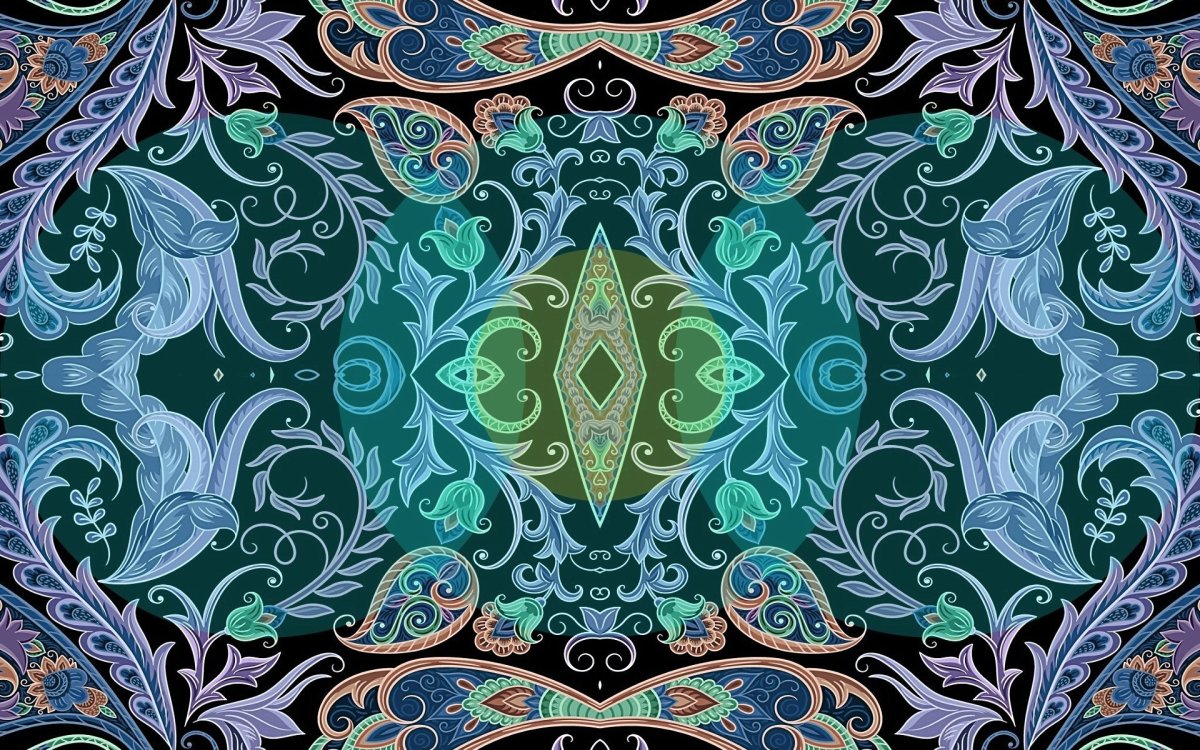 Восточный цветочный орнамент