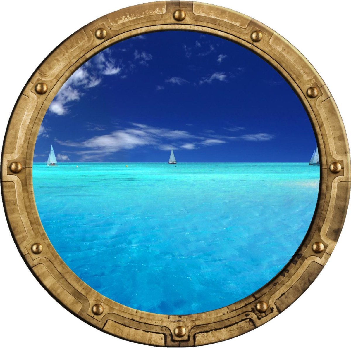 Иллюминатор с видом моря