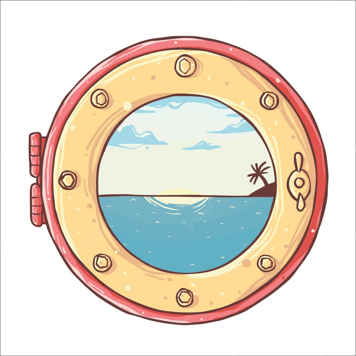 Нарисованный иллюминатор