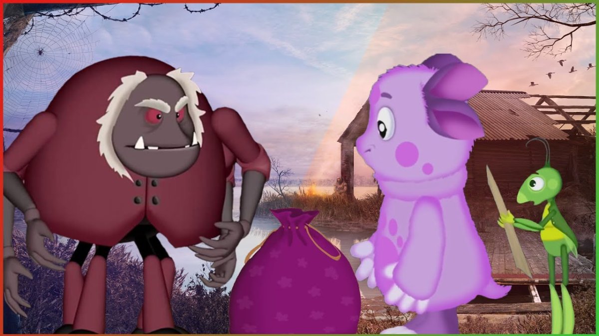 Дядя Шнюк из Лунтика раскраски