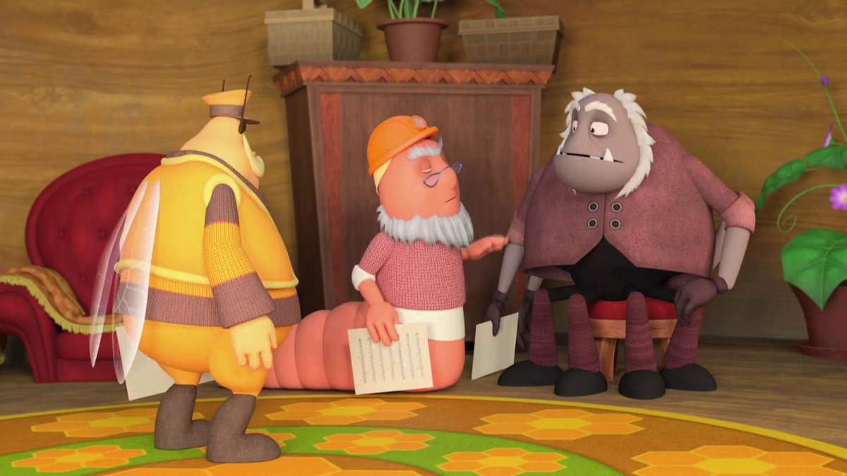 Раскраска Лунтик паук Шнюк