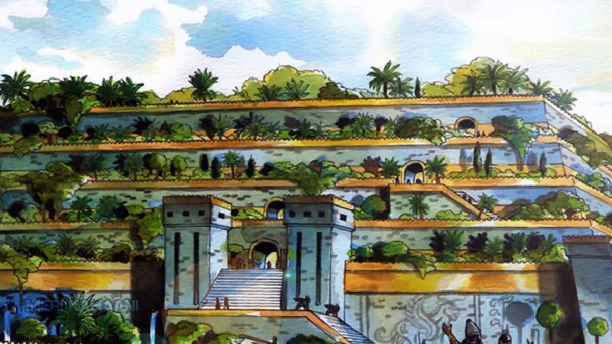 Висячие сады Семирамиды в Вавилоне