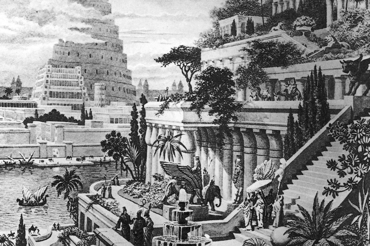 Висячие сады Семирамиды 3d