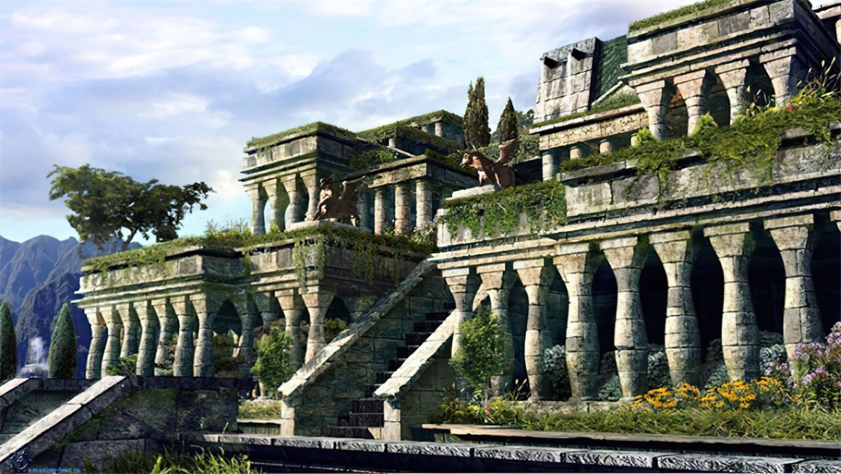 Висячие сады Семирамиды картина