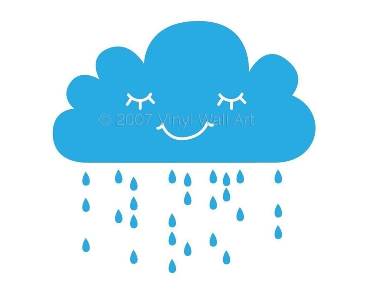 Облако с дождем для детей