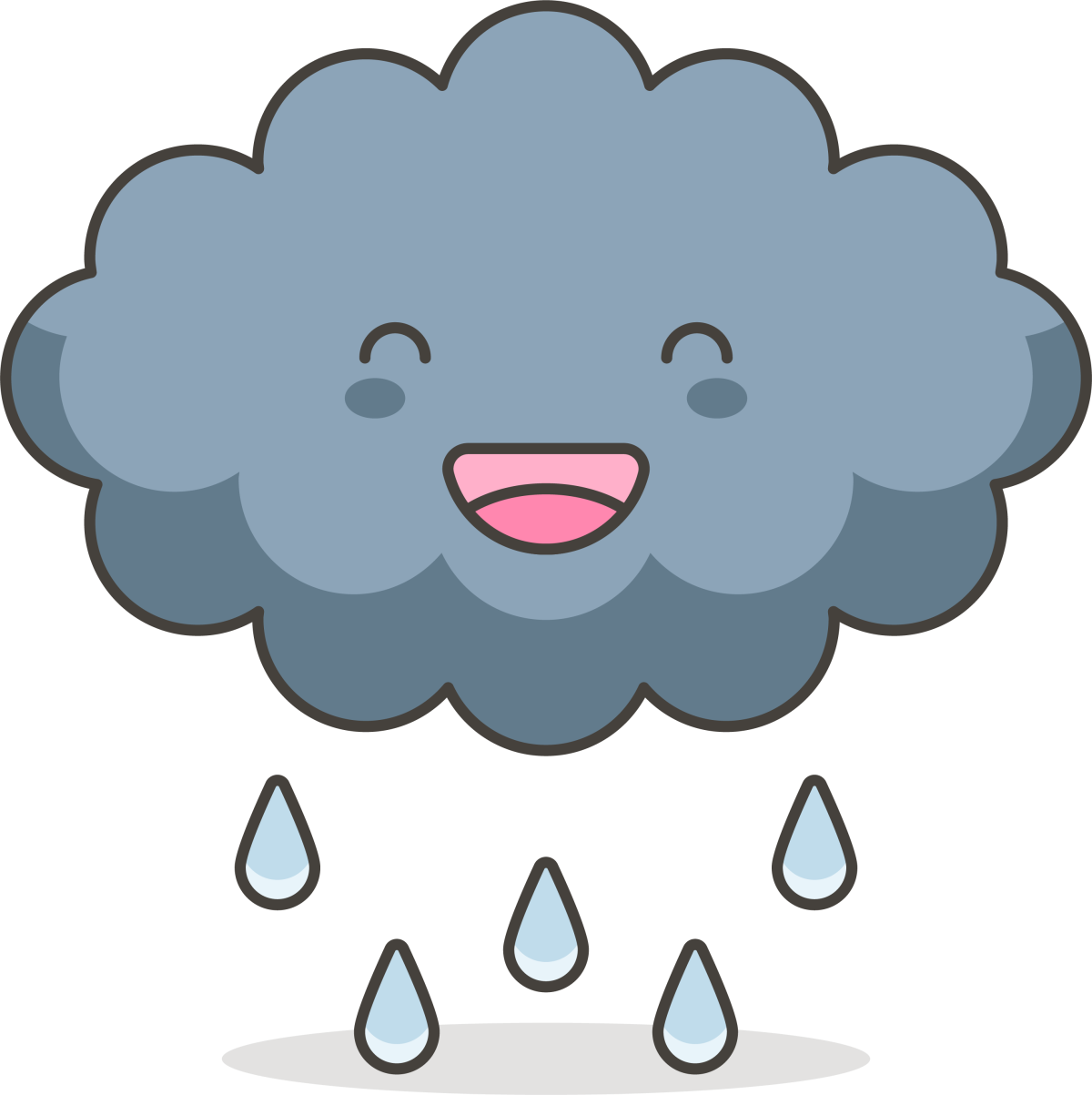 Тучка с дождиком