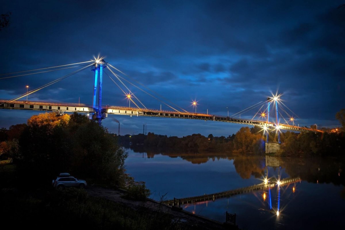 Воскресенск Новлянский пешеходный мост