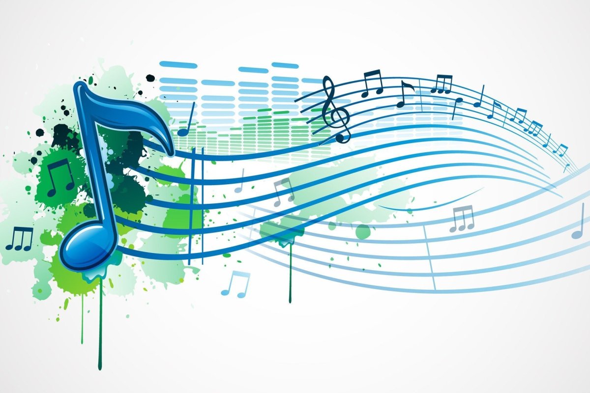 Нотки на прозрачном фоне