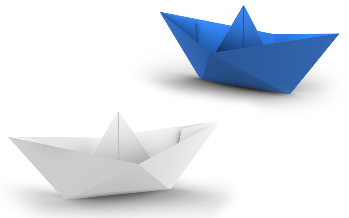 Оригами лодка