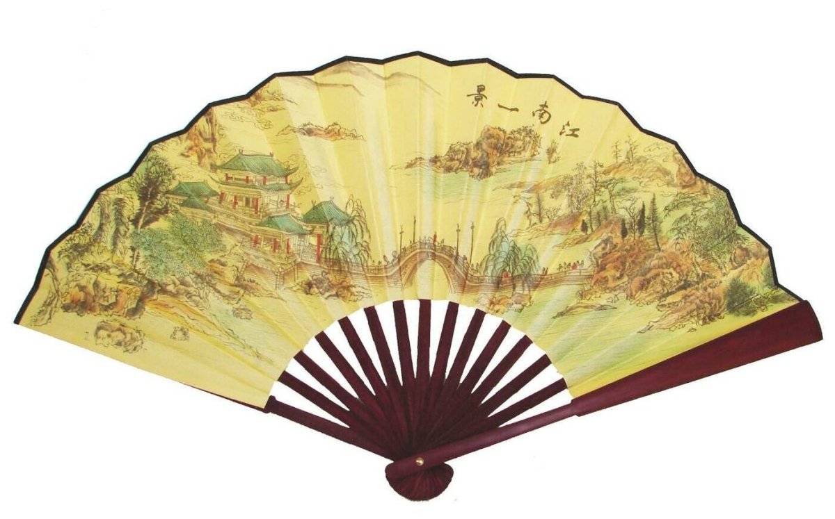 Веер раскладной 27 см (антик)