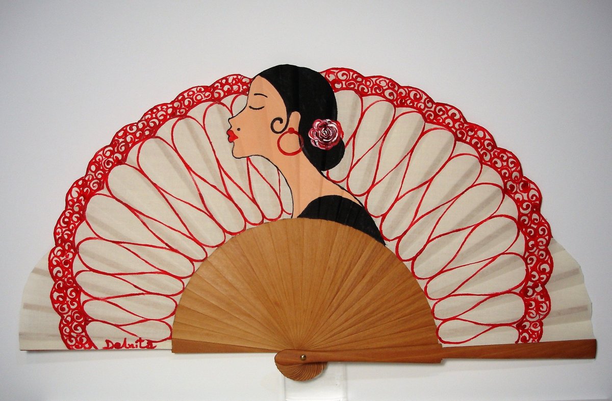 Испанский веер для фламенко
