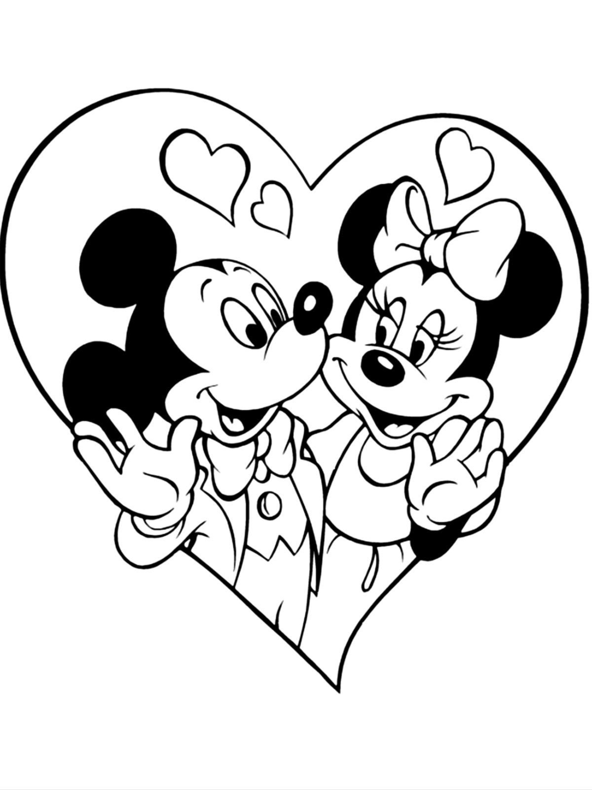 Раскраска Дисней микимаус