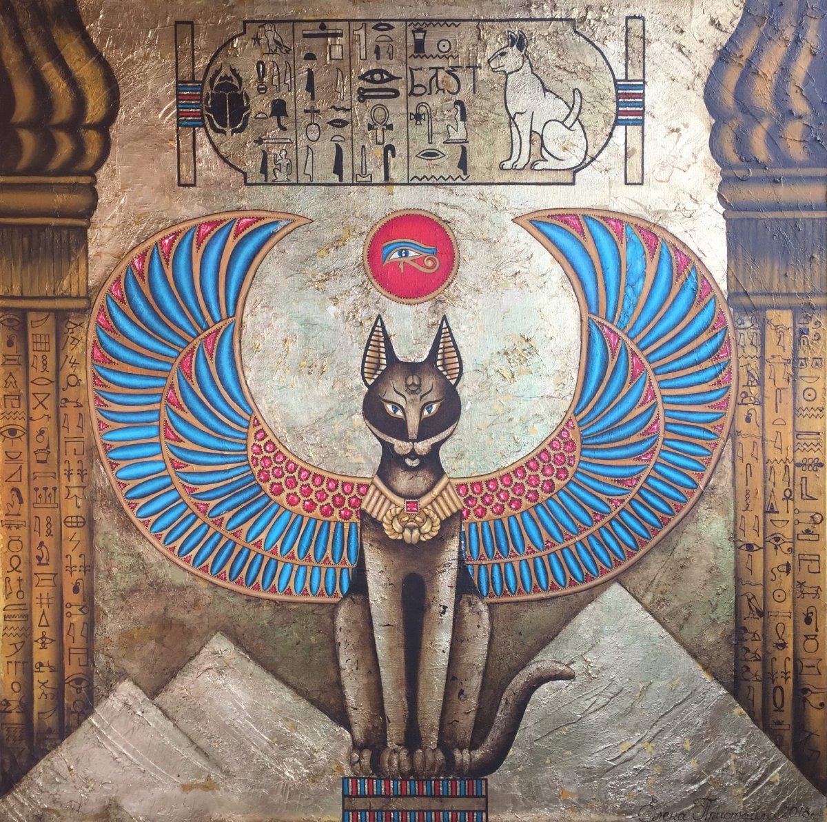 Татуировка Сехмет богиня