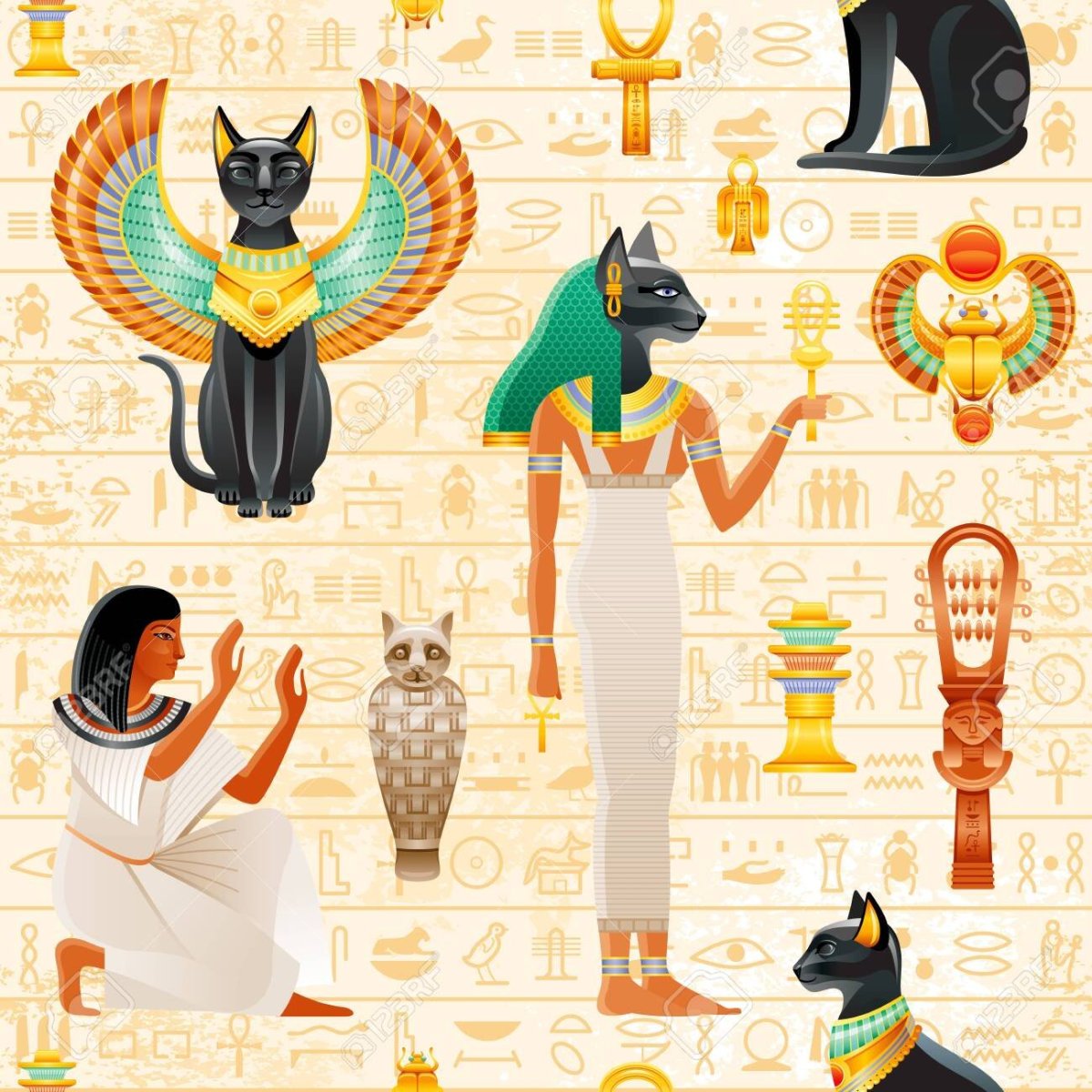 Bastet арт Чиби