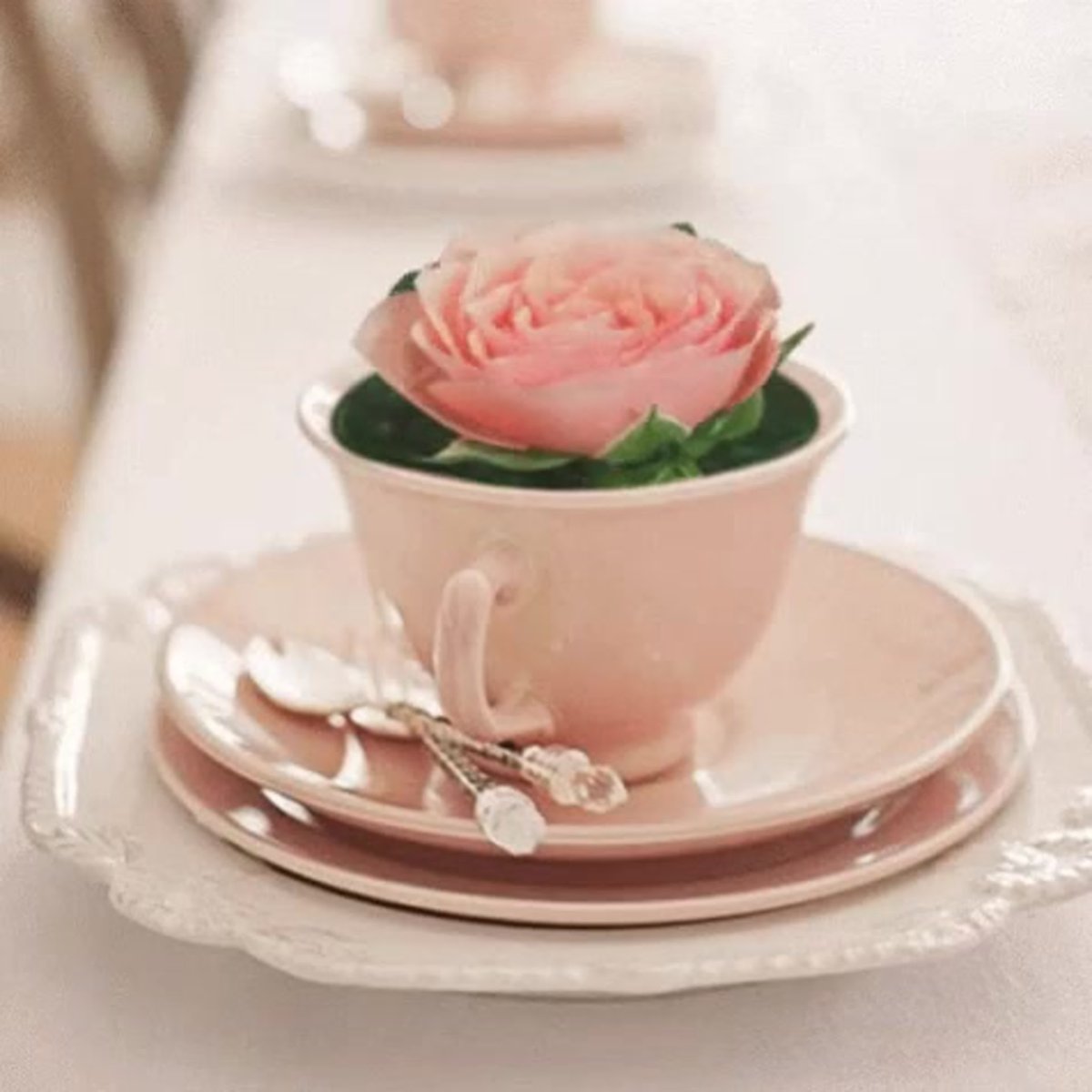 Красивые цветы и кофе