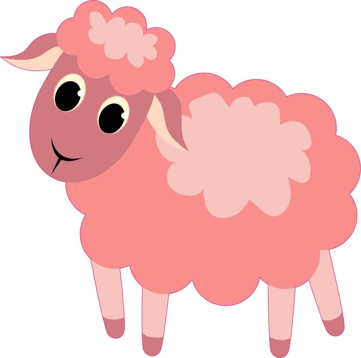 Розовая овца