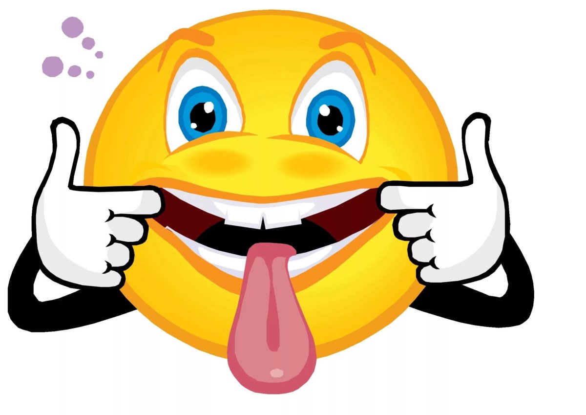 Смайлик с языком