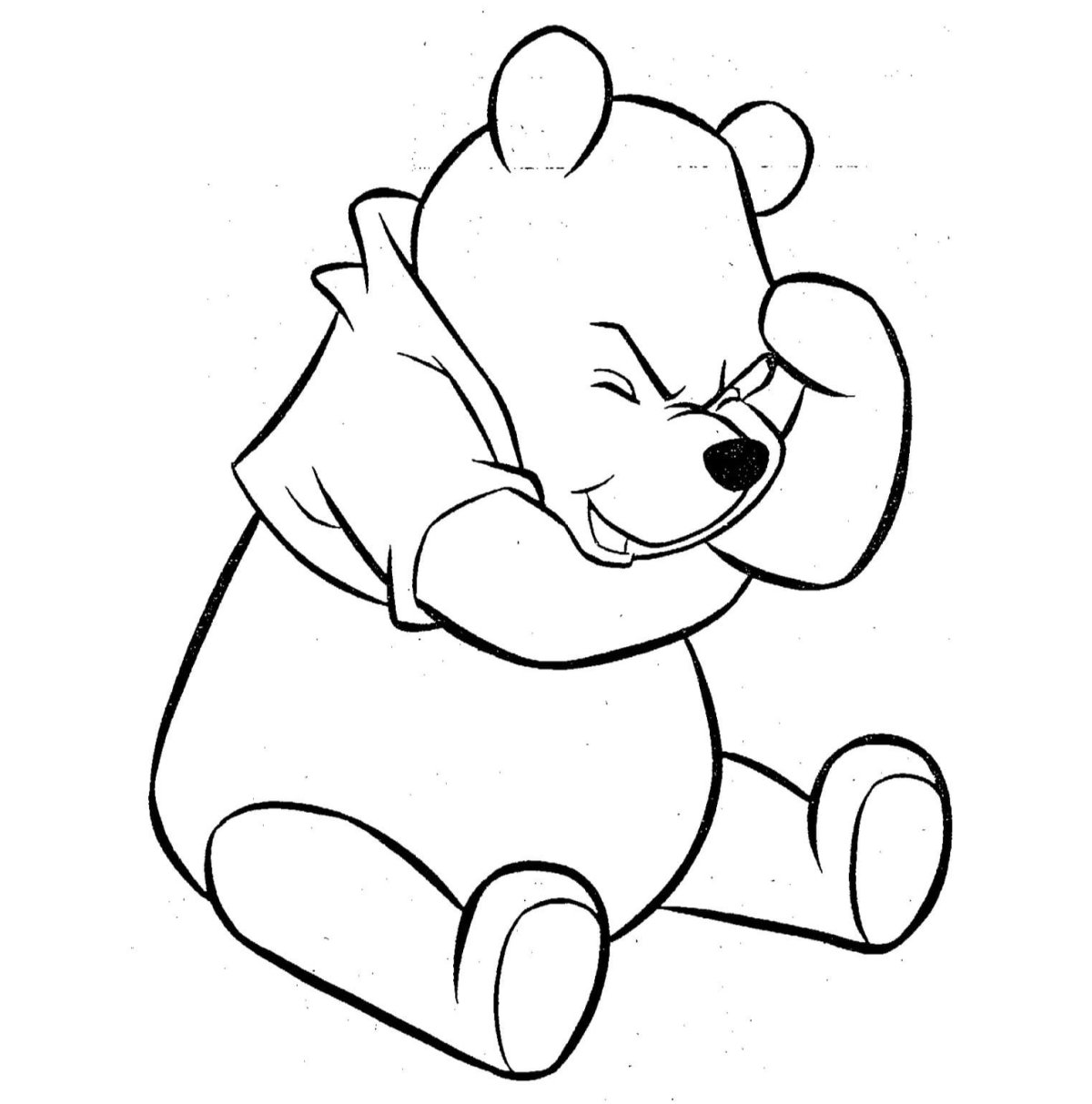Винипух карандашом картинка
