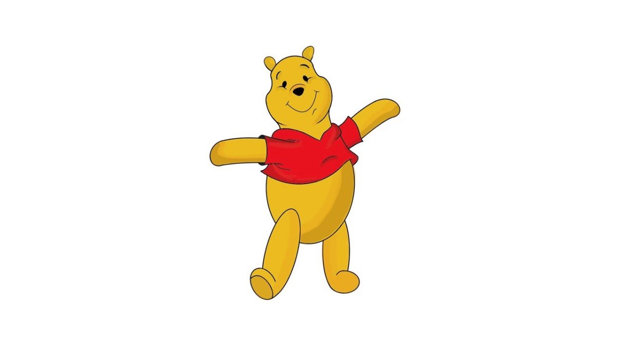 Рисуем Винни пуха поэтапно