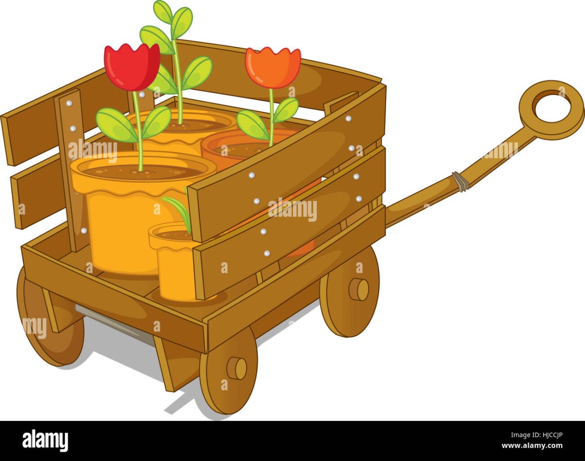 Мультяшка с тележкой