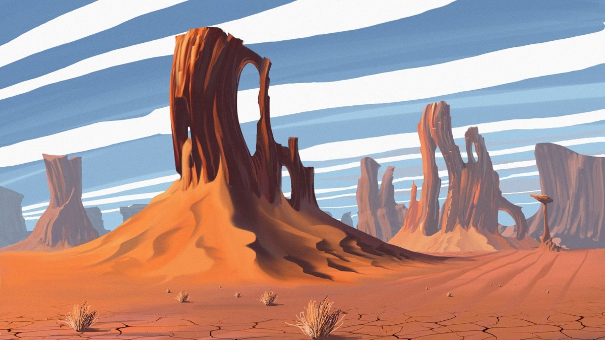 Пустыня адобе иллюстратор