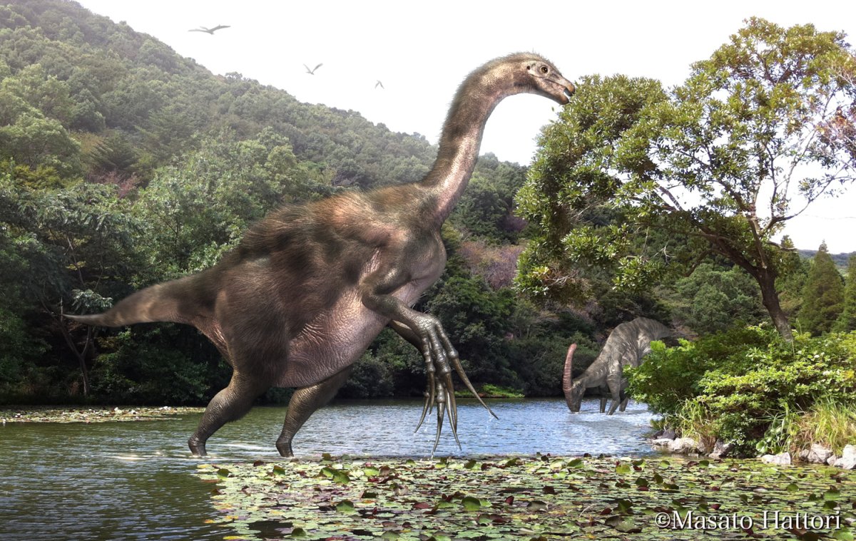 Теризинозавр арт