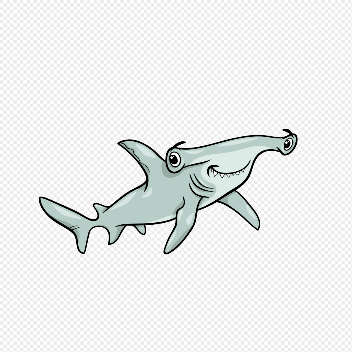 Акула молот мультяшка