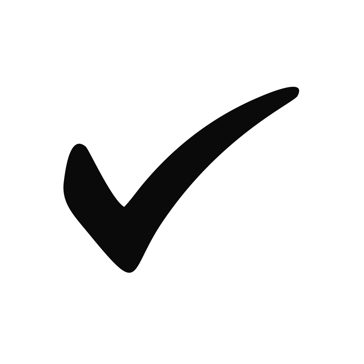 Галочка на прозрачном фоне