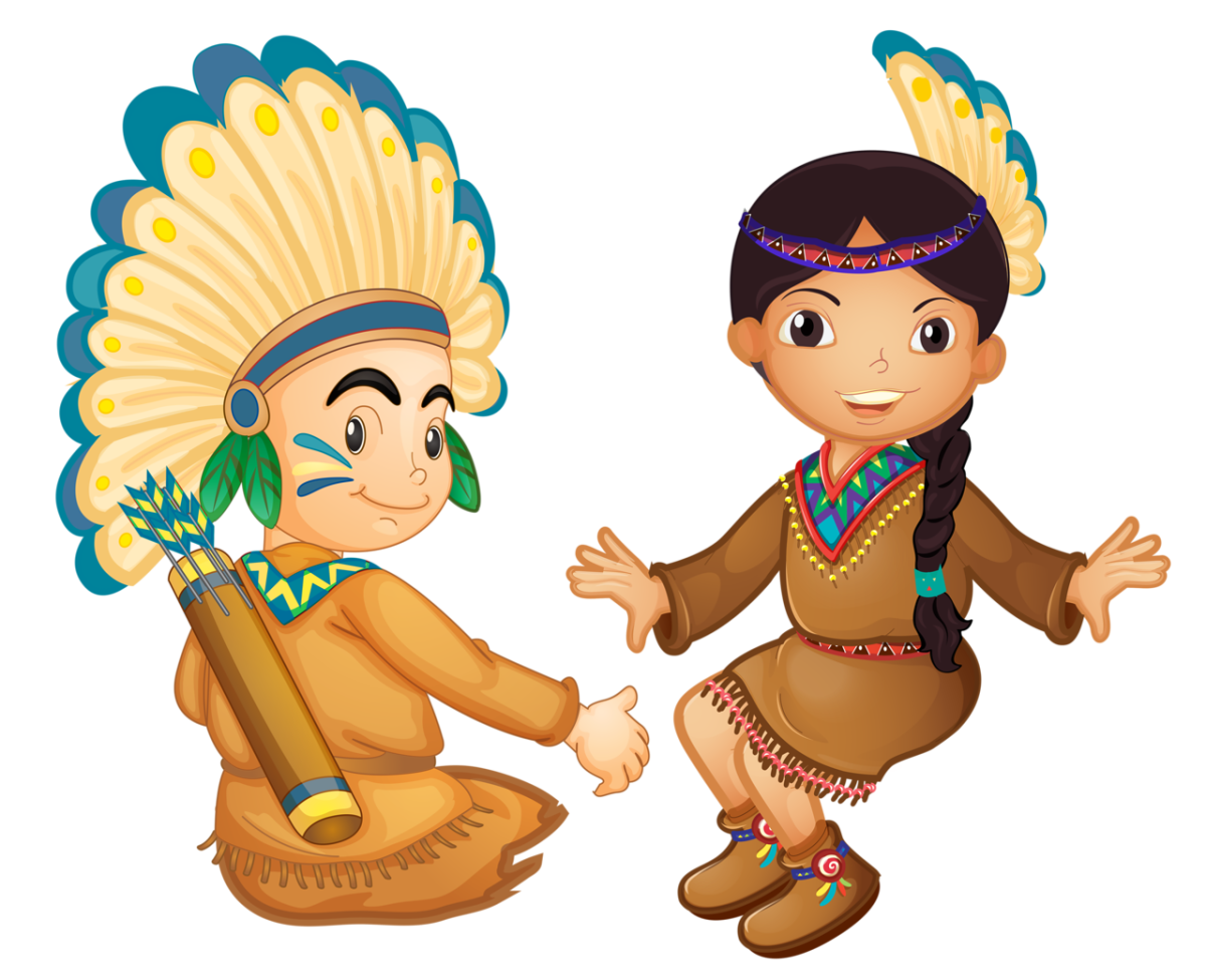 Векторная одежда индейца