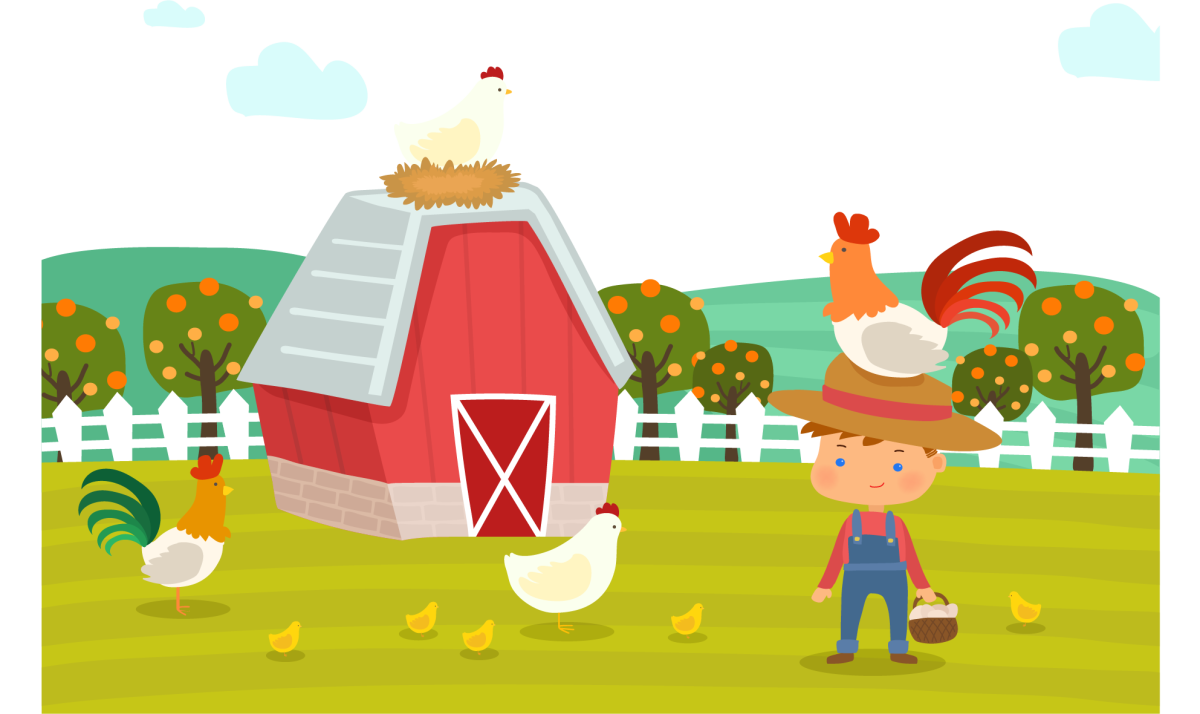 Курятник вектор