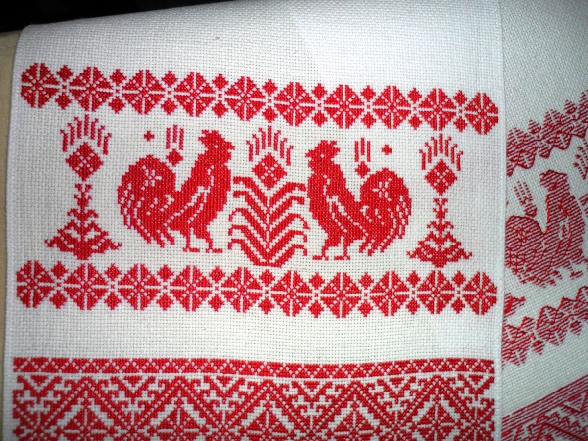 Русская народная вышивка орнамент рушник